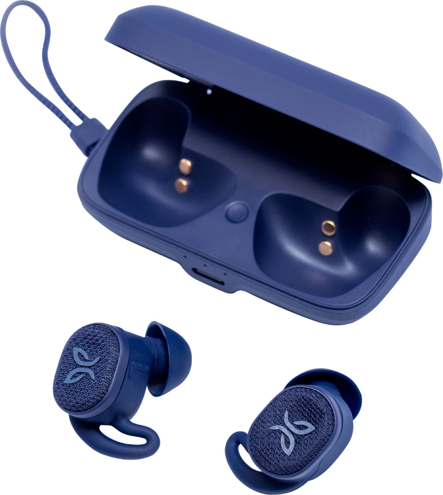Angle View: Jaybird - Vista 2 True Wireless Noise Cancelling In-Ear Headphones - Midnight Blue