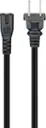Left. Best Buy essentials™ - 6' 2-Slot Polarized Power Cord - Black.