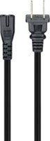 Best Buy essentials™ - 6' 2-Slot Polarized Power Cord - Black - Front_Zoom