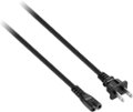 Angle. Best Buy essentials™ - 6' 2-Slot Non-Polarized Power Cord - Black.