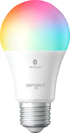 Front. Sengled - Smart A19 LED 60W Bulb Bluetooth Mesh Works with Amazon Alexa - Multicolor.