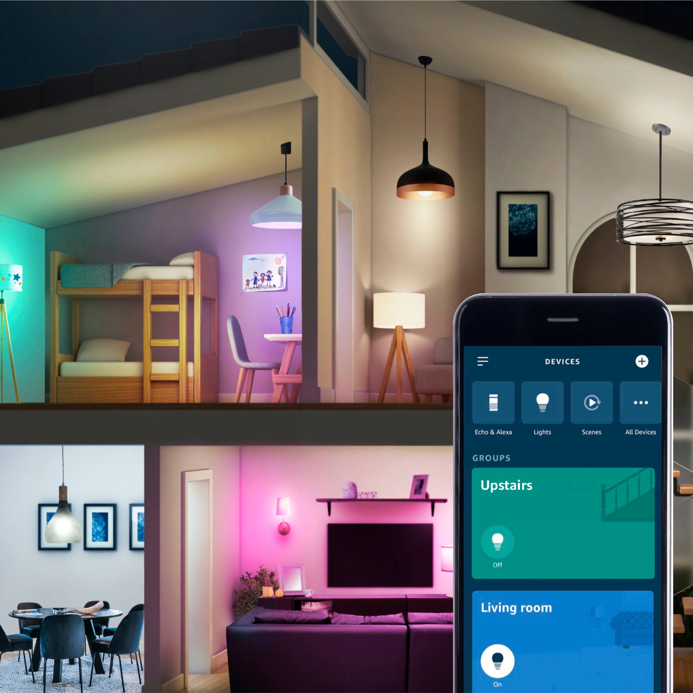 Alt View 11. Sengled - Smart A19 LED 60W Bulb Bluetooth Mesh Works with Amazon Alexa - Multicolor.