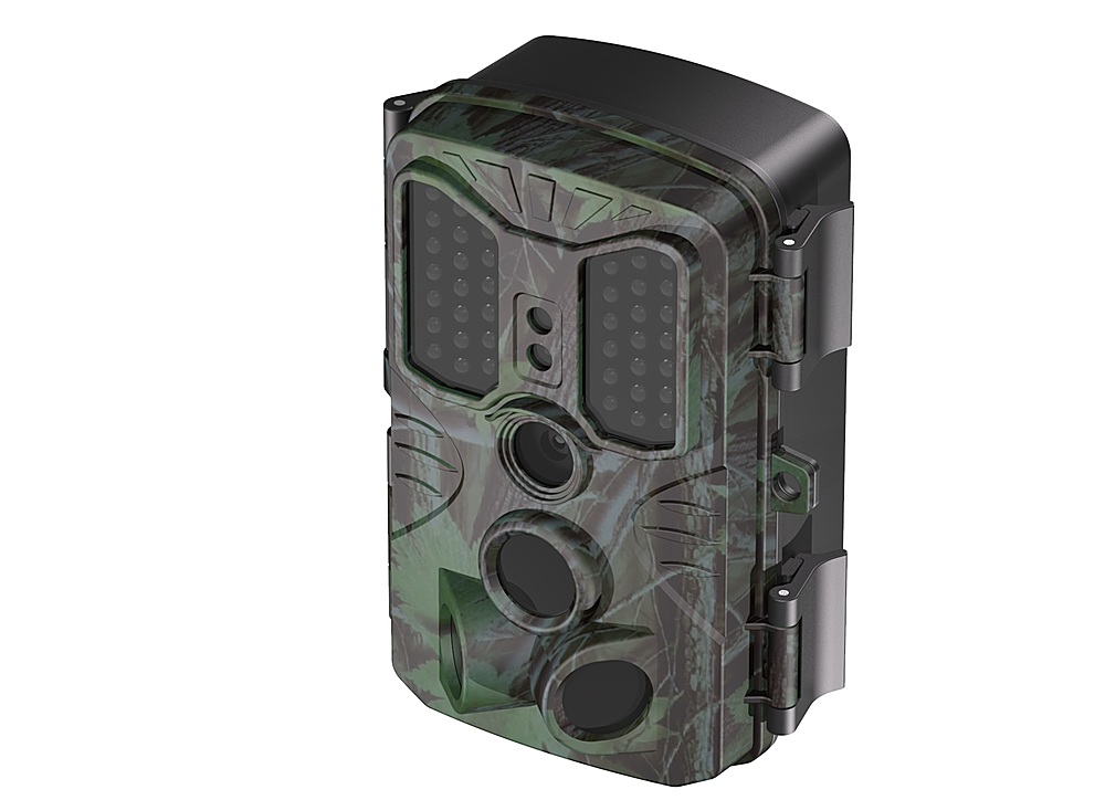 Angle View: Rexing - H1 Blackhawk Trail Camera with Day and Night Ultra Fast Motion Detection - Green