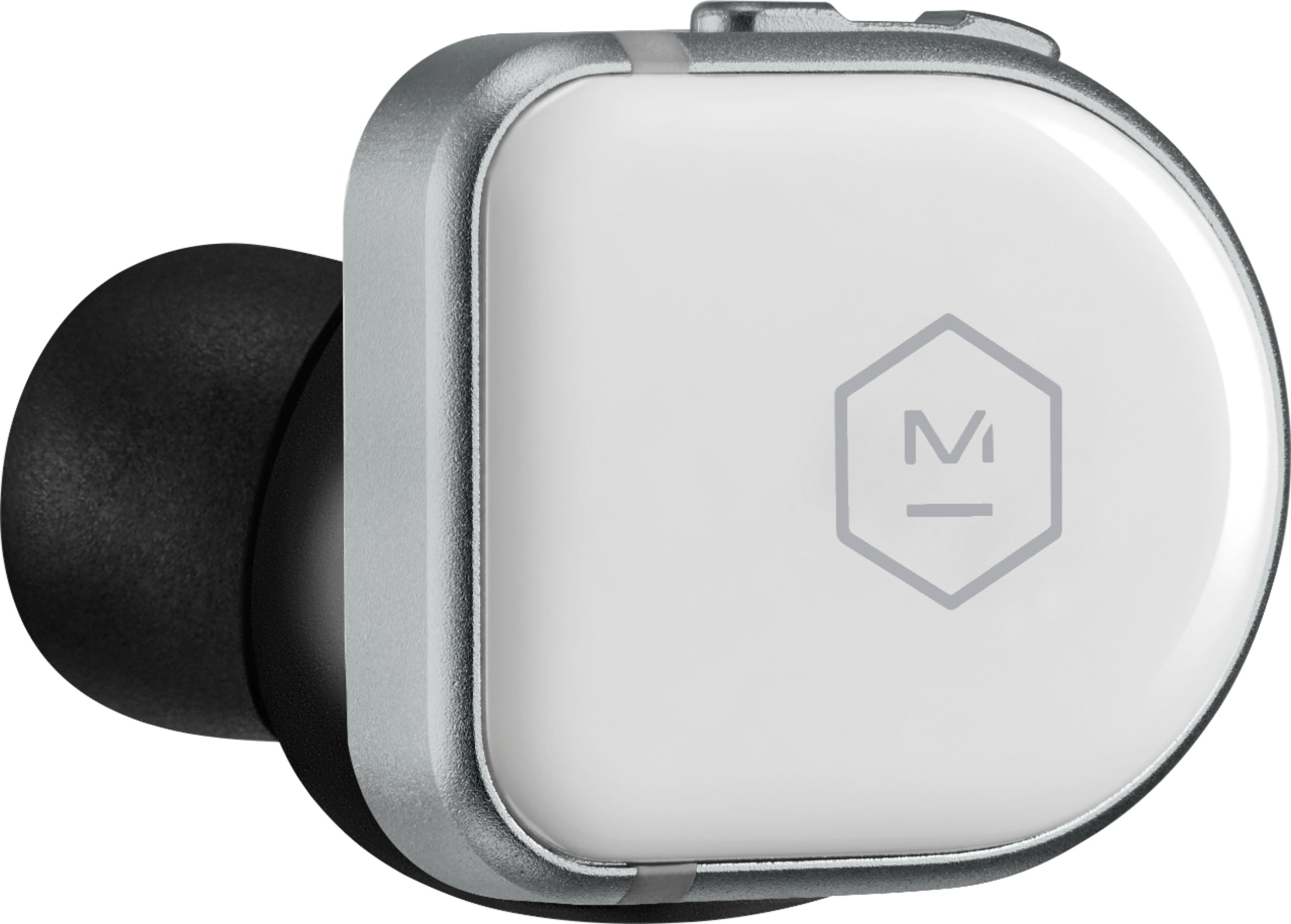 Angle View: Master & Dynamic - Active Noise-Cancelling True Wireless Earphones - White