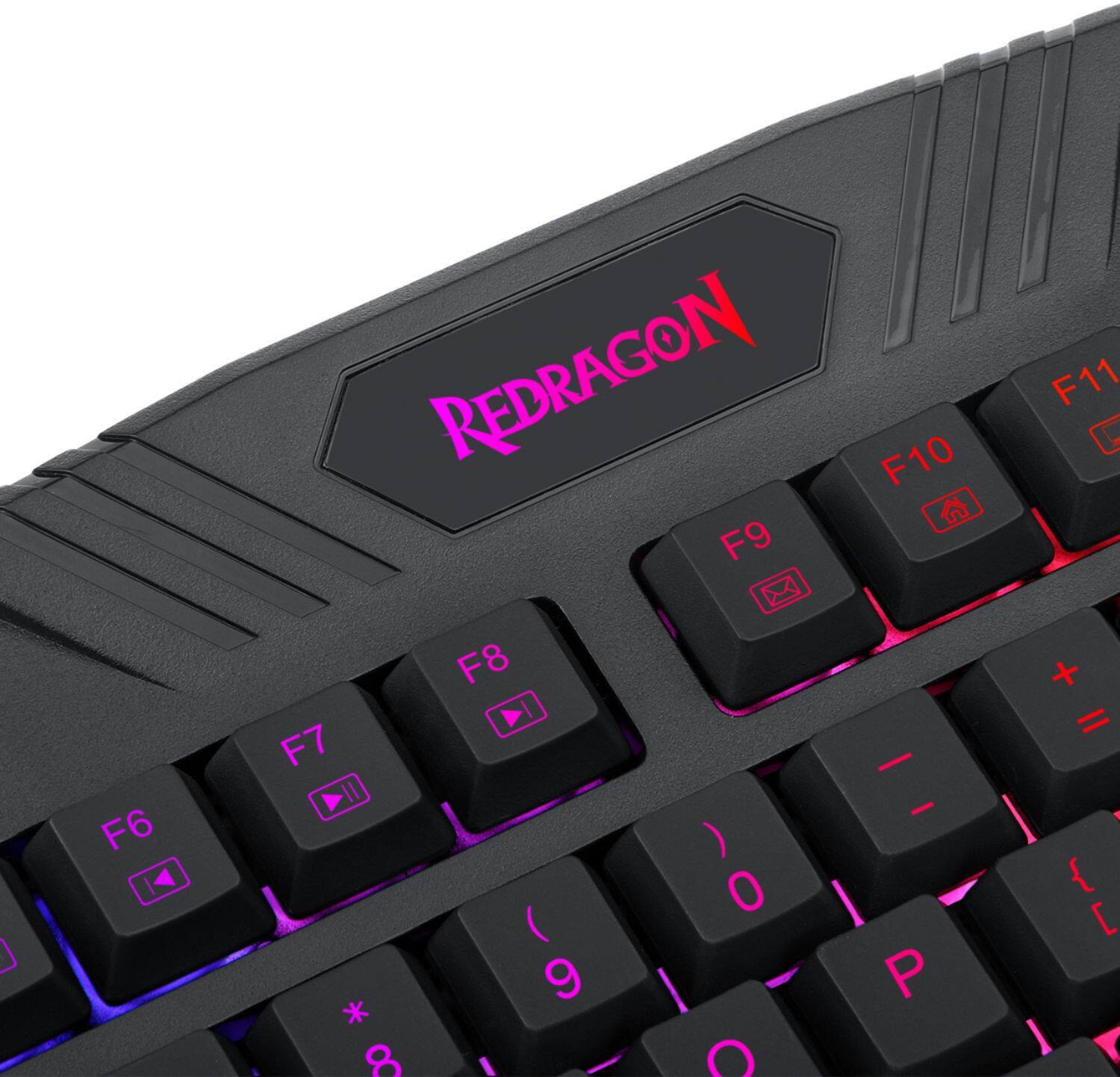 Alt View 13. REDRAGON - S101-5 Wired Gaming Keyboard and Optical Mouse Gaming Bundle with RGB Backlighting - Black.