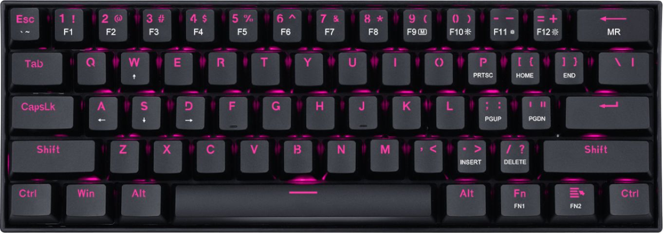 Redragon K630 Dragonborn Wired 61 Key Mechanical Gaming Keyboard