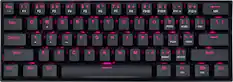 Front. REDRAGON - K630 Dragonborn TKL Wired Gaming Mechanical Brown Switch Keyboard with Backlighting - Black.