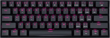 REDRAGON - K630 Dragonborn TKL Wired Gaming Mechanical Brown Switch Keyboard with Backlighting - Black - Front_Zoom