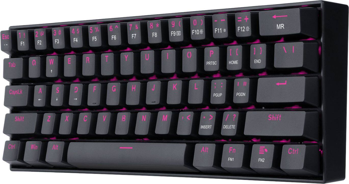 Alt View 13. REDRAGON - K630 Dragonborn TKL Wired Gaming Mechanical Brown Switch Keyboard with Backlighting - Black.