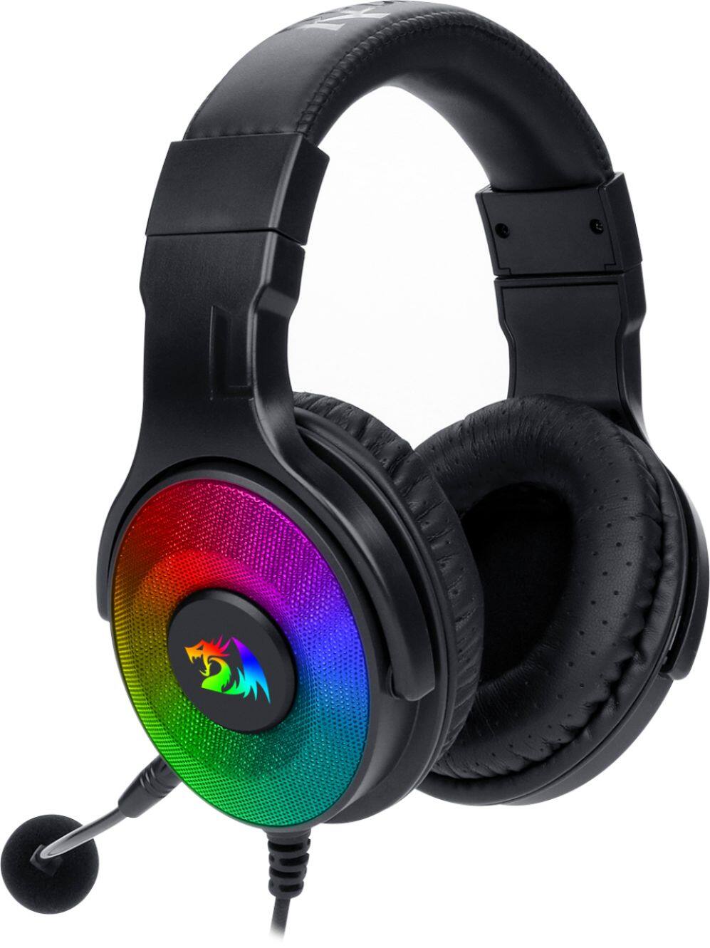Alt View 11. REDRAGON - H350 RGB Pandora Wired 7.1 Surround Gaming Headset - Black.