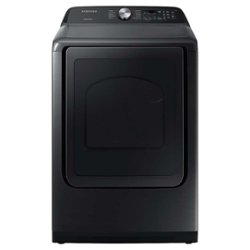 Samsung - 7.4 cu. ft. Capacity Gas Dryer with Sensor Dry - Brushed Black - Front_Zoom