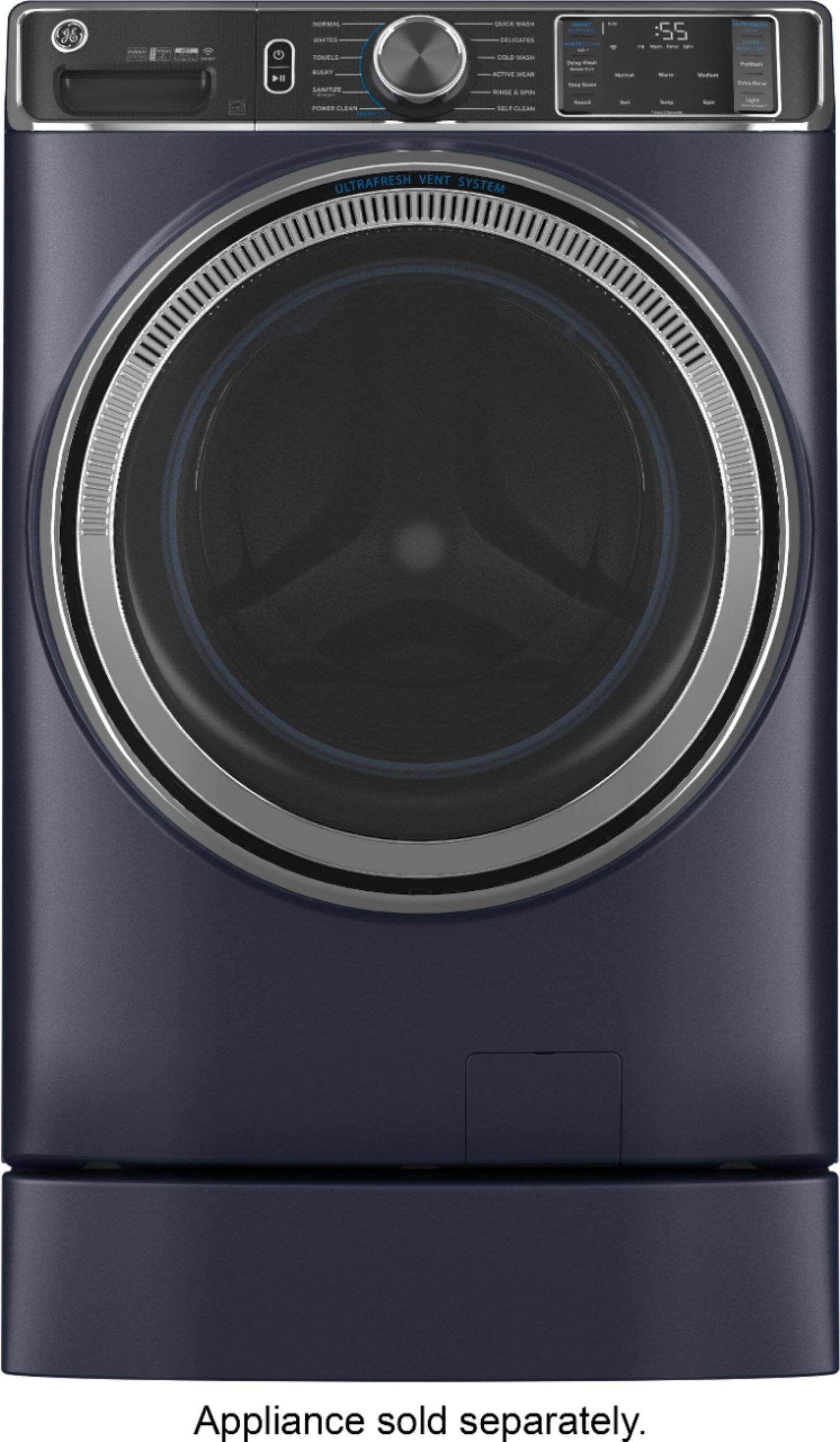 Alt View 11. GE - Washer/Dryer Laundry 7" Pedestal - Sapphire Blue.