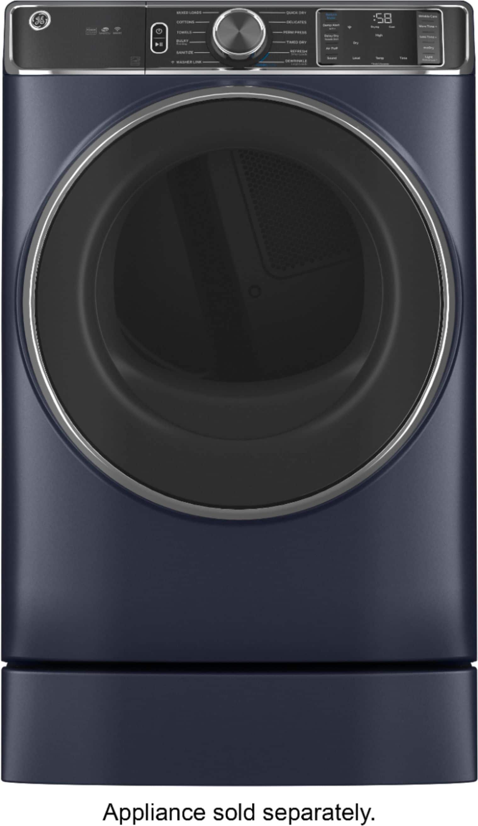 Alt View 12. GE - Washer/Dryer Laundry 7" Pedestal - Sapphire Blue.