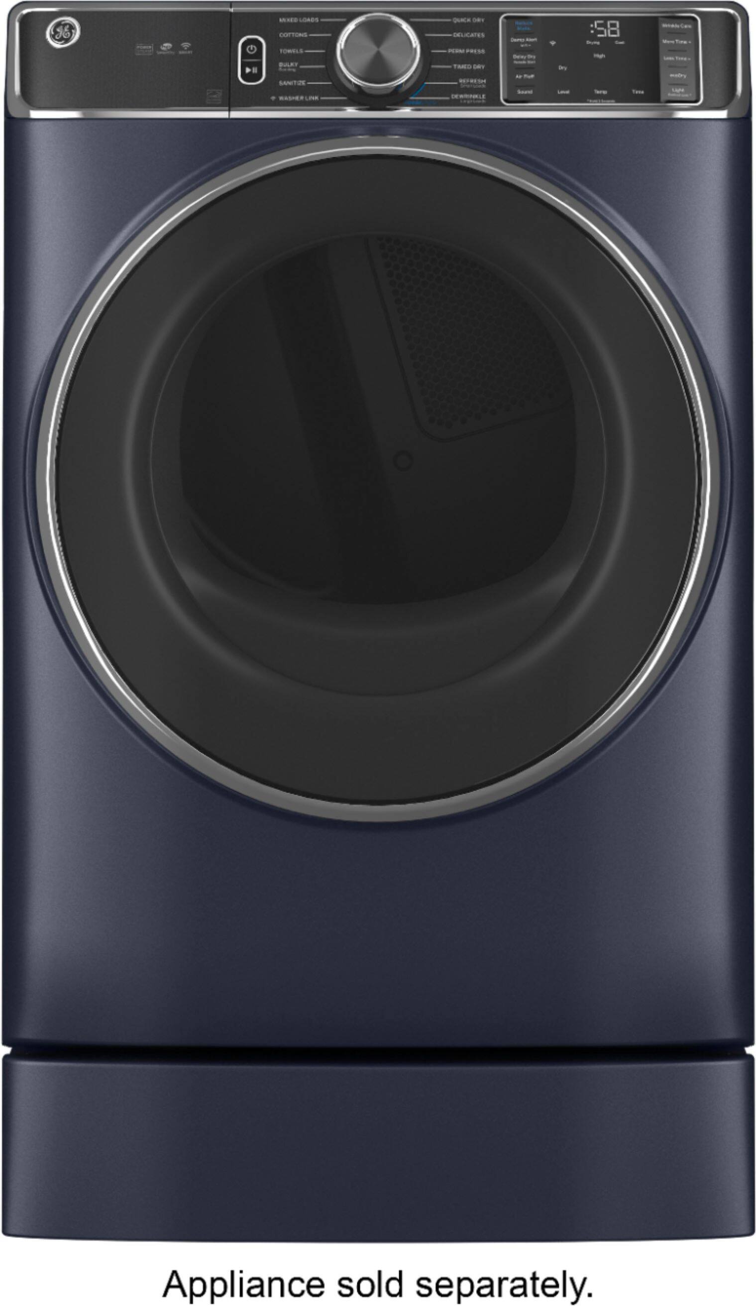 Alt View 12. GE - Washer/Dryer Laundry 7" Pedestal - Sapphire Blue.
