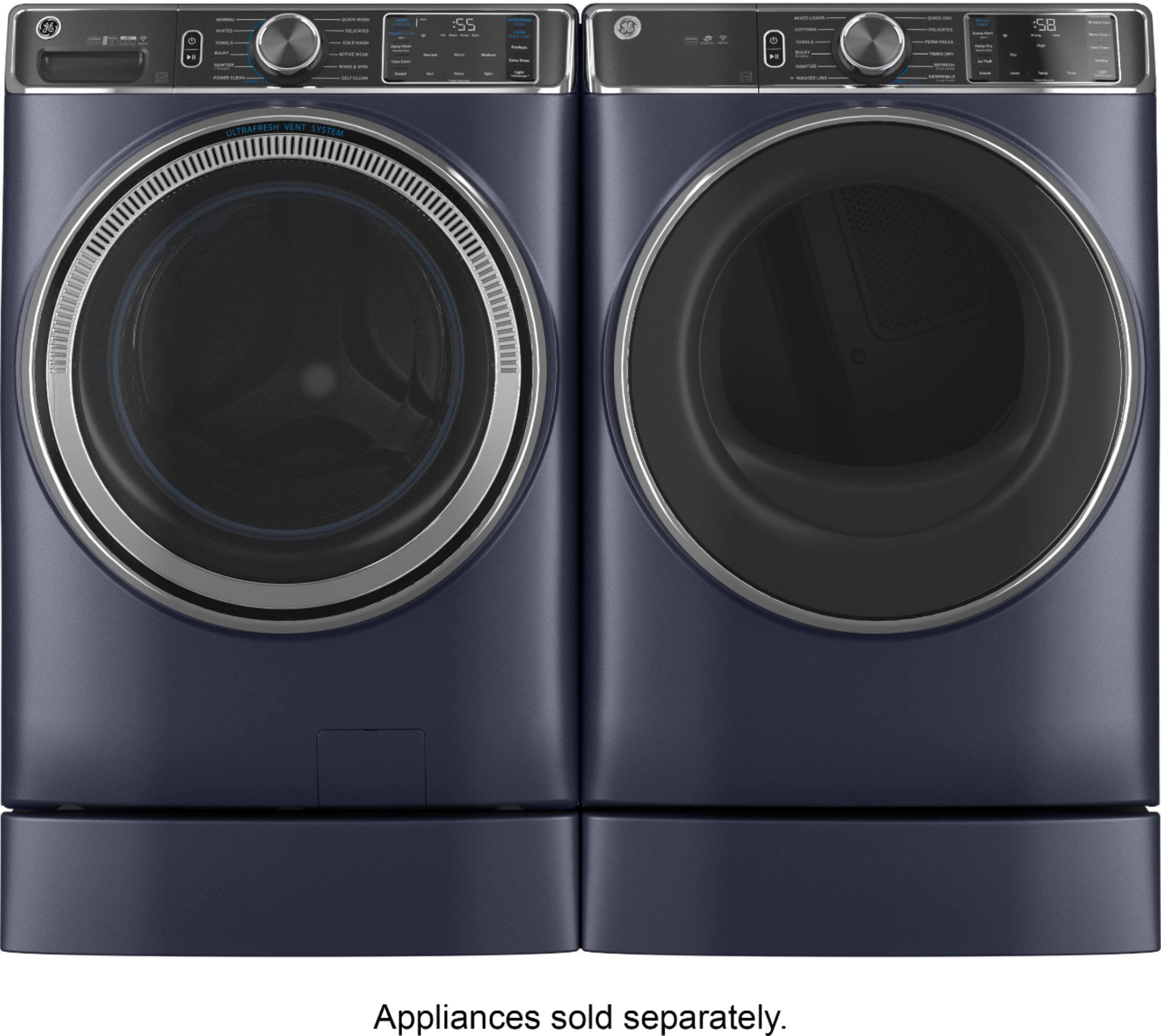Alt View 13. GE - Washer/Dryer Laundry 7" Pedestal - Sapphire Blue.