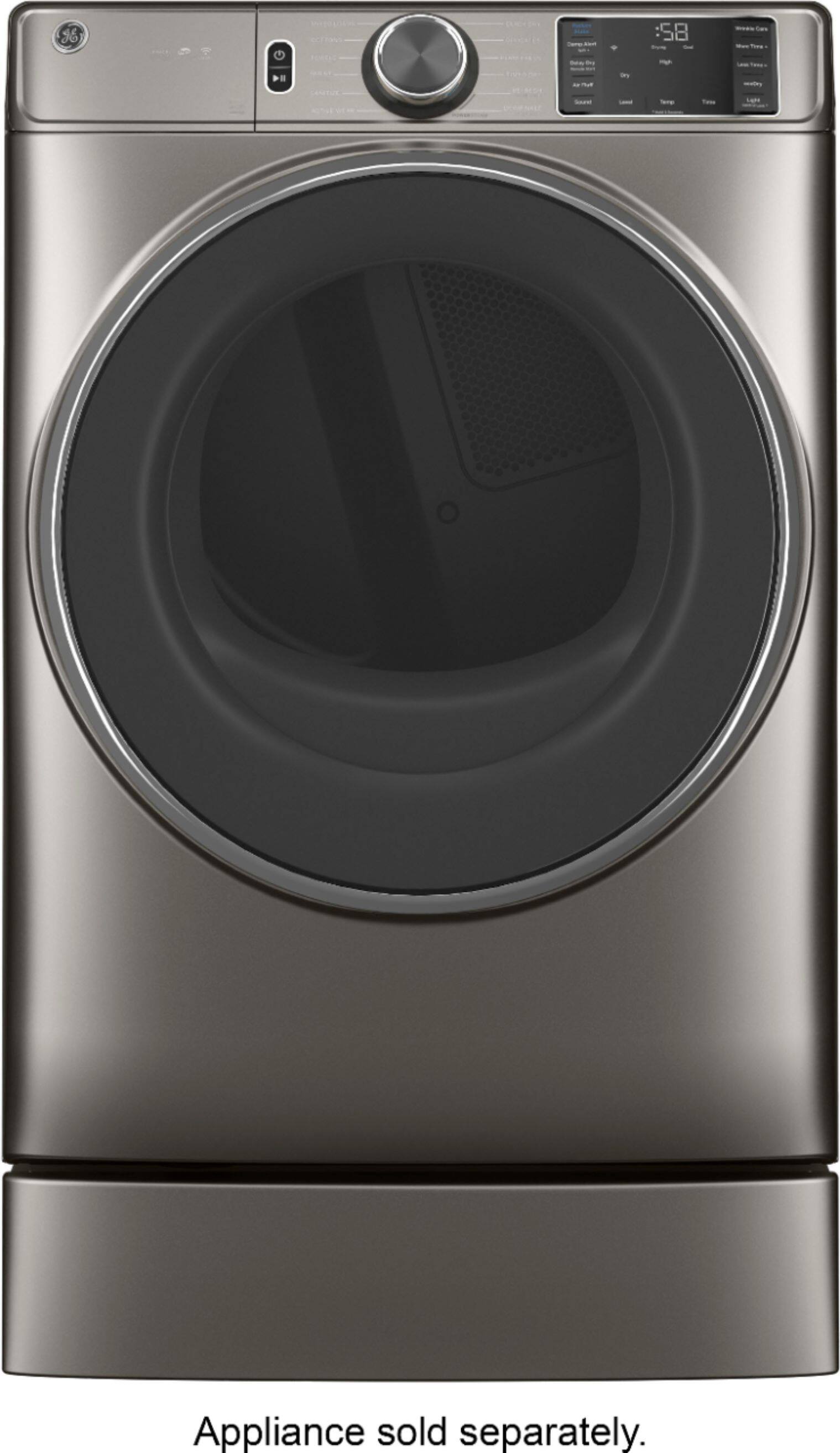 Alt View 12. GE - Washer/Dryer Laundry 7" Pedestal - Satin Nickel.