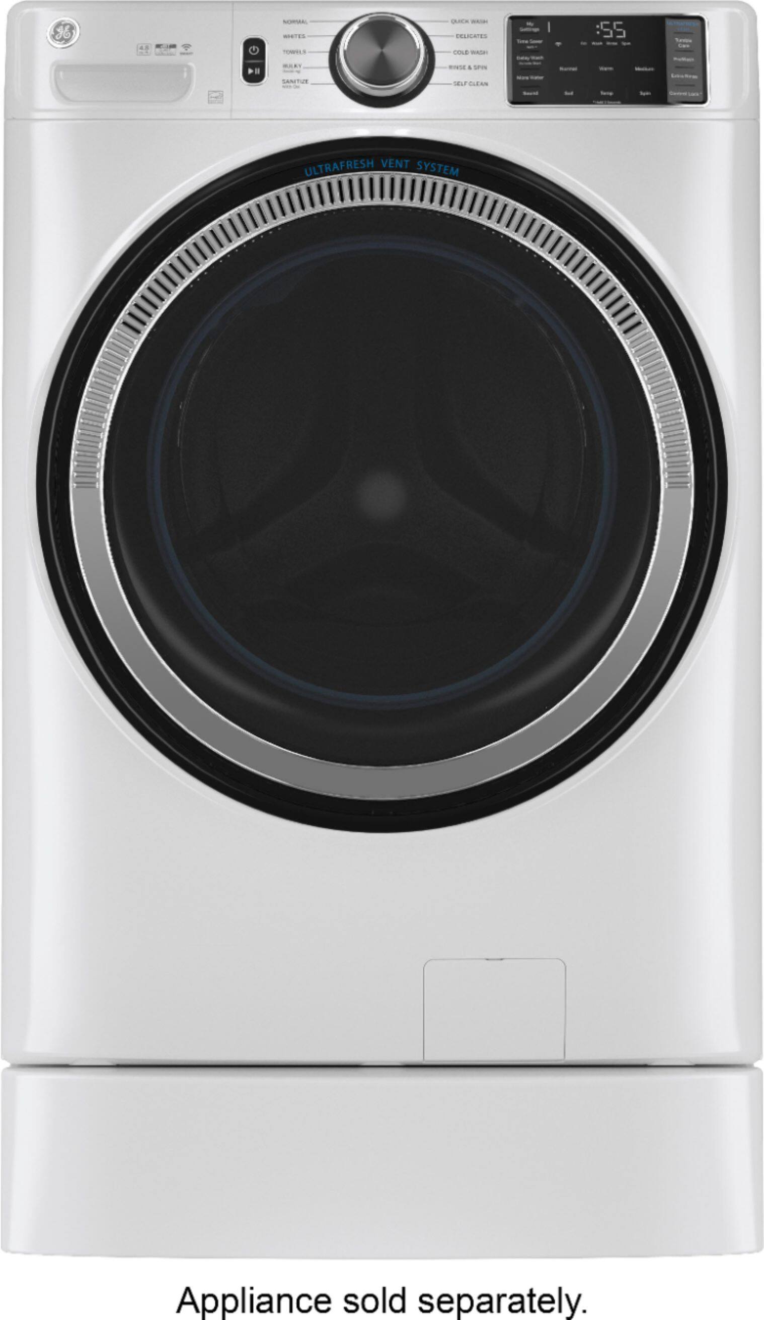 Alt View 11. GE - Washer/Dryer Laundry 7" Pedestal - White.