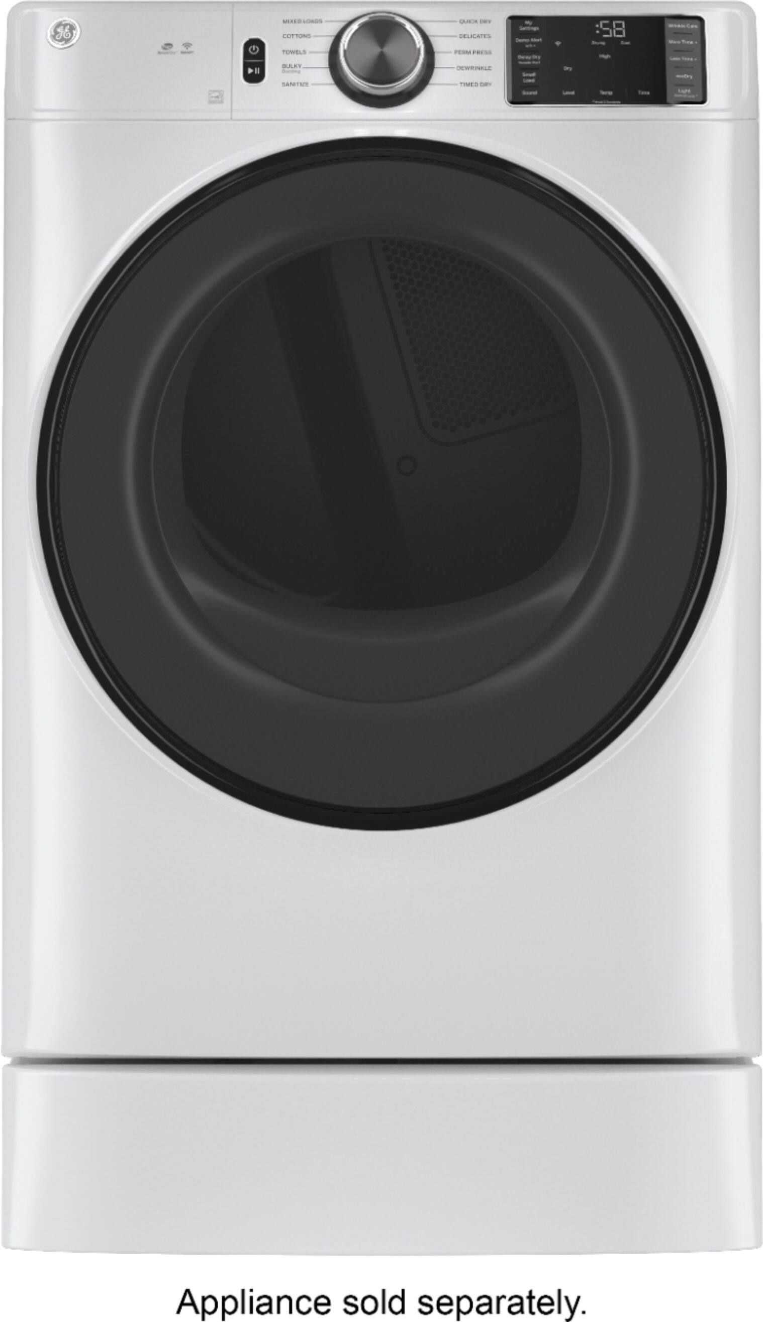 Alt View 12. GE - Washer/Dryer Laundry 7" Pedestal - White.