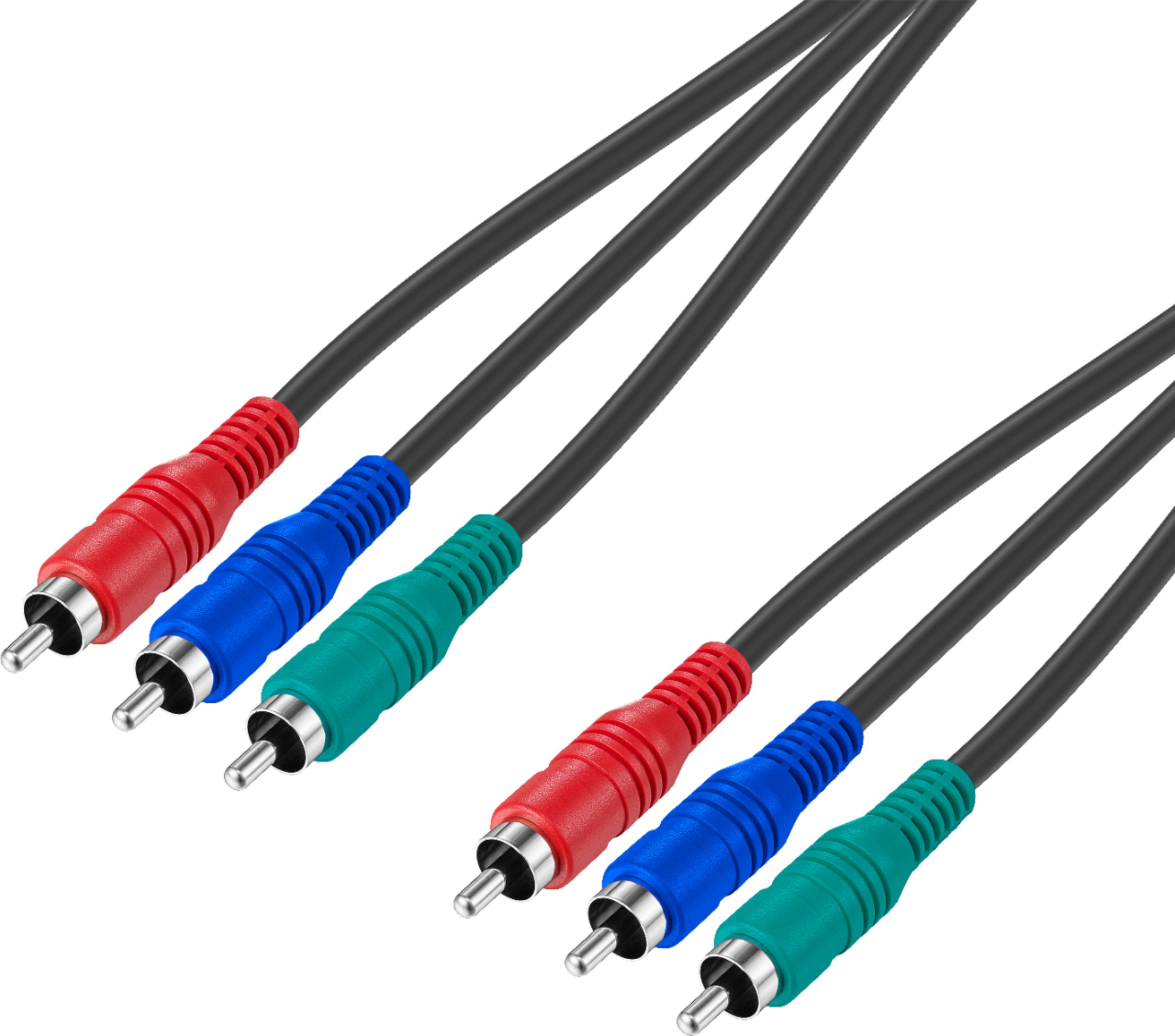 Best Buy essentials™ - 6' Component Video Cable - Black