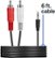 Alt View 18. Best Buy essentials™ - 6' 3.5 mm to Stereo Audio RCA Cable - Black.