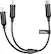 Alt View 14. Best Buy essentials™ - 6" 2-Way 1-Female to 2-Male RCA Splitter - Black.
