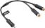 Alt View 13. Best Buy essentials™ - 6" 2-Way 1-Male to 2-Female RCA Splitter - Black.
