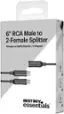 Alt View 15. Best Buy essentials™ - 6" 2-Way 1-Male to 2-Female RCA Splitter - Black.