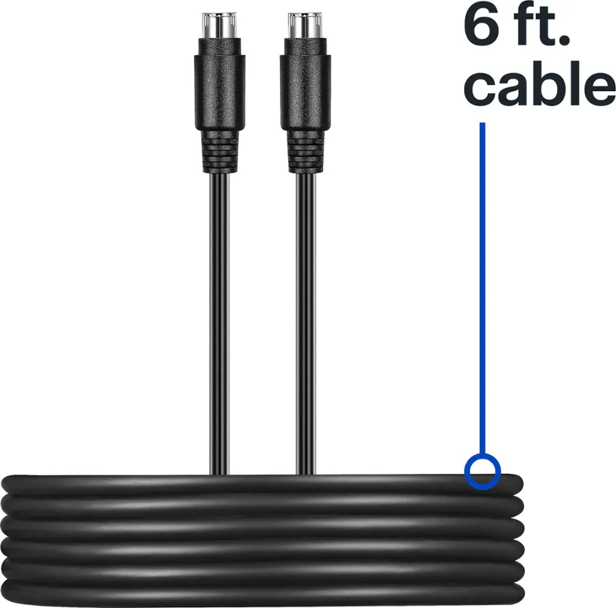 Alt View 15. Best Buy essentials™ - 6' S-Video Cable - Black.