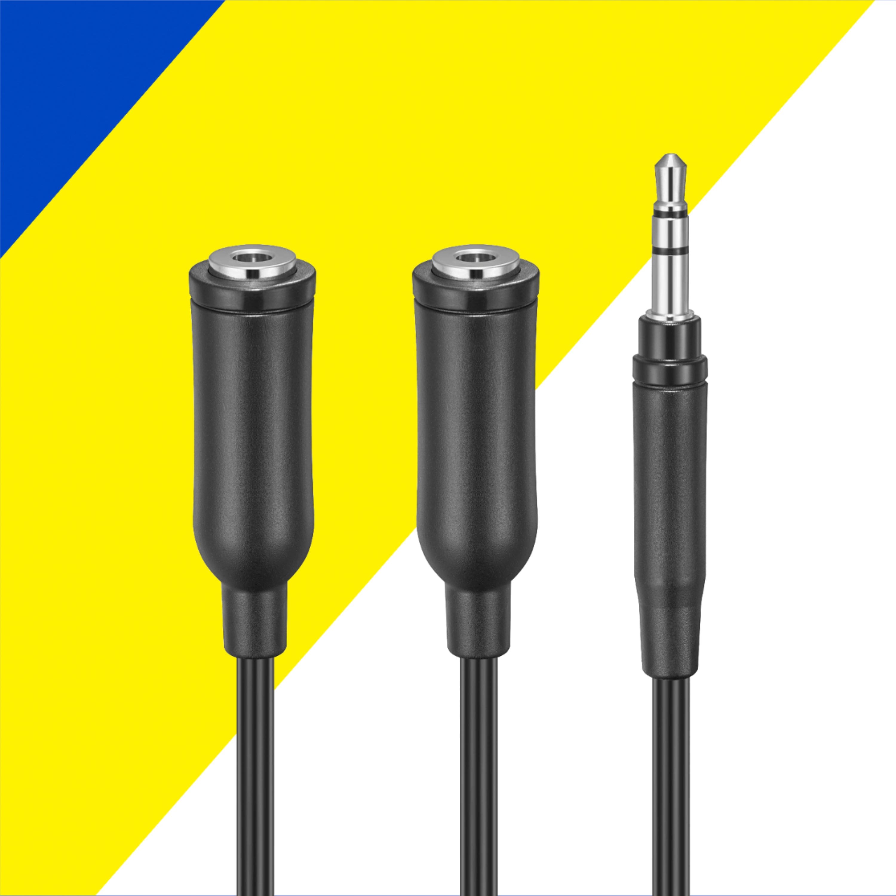 Alt View 16. Best Buy essentials™ - 6" 2-Way Audio Splitter - Black.