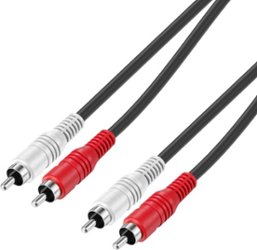 Best Buy essentials™ - 25' Stereo Audio RCA Cable - Black - Alt_View_Zoom_11