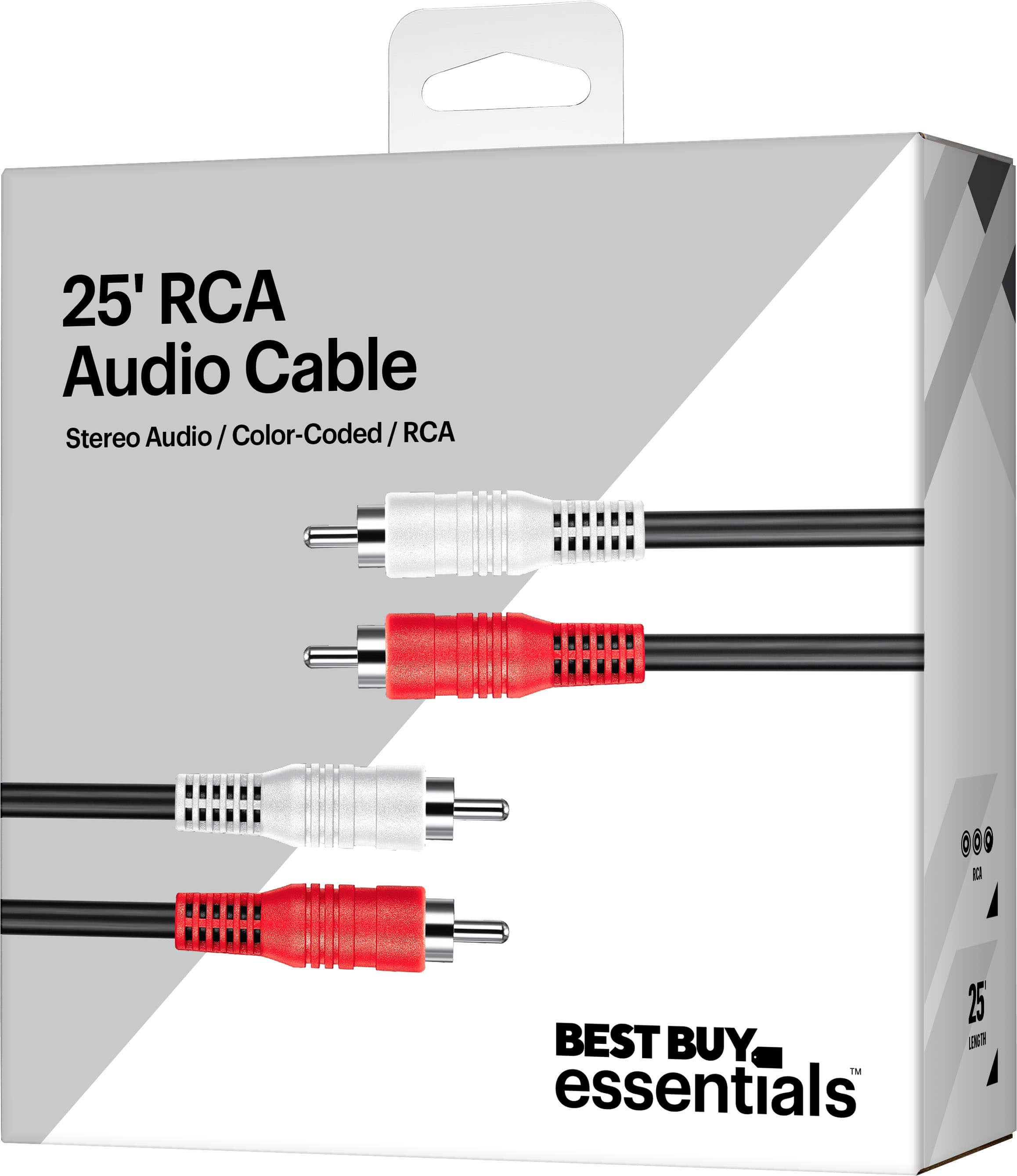 Alt View 15. Best Buy essentials™ - 25' Stereo Audio RCA Cable - Black.