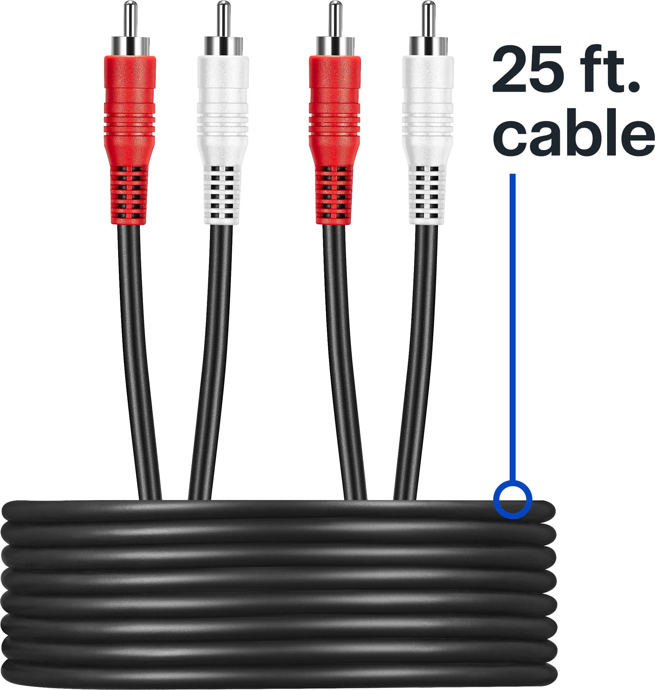 Alt View 18. Best Buy essentials™ - 25' Stereo Audio RCA Cable - Black.