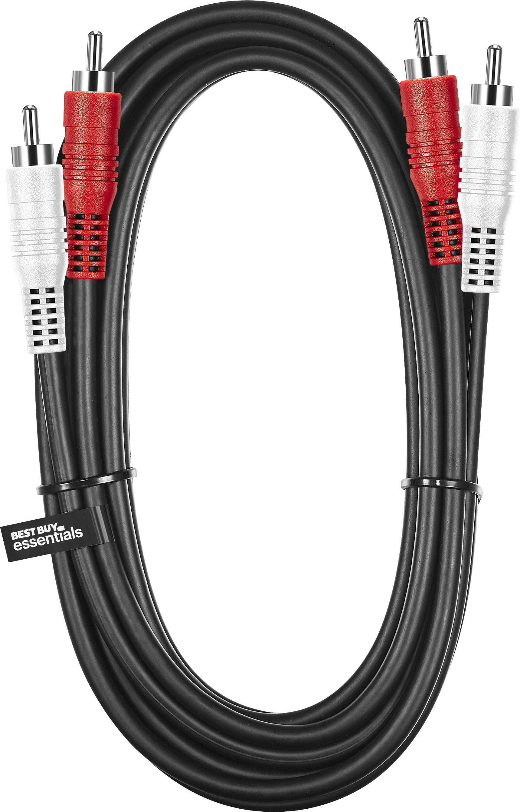 Best Buy essentials™ 12' Stereo Audio RCA Cable Black BE-HCL323 - Best Buy