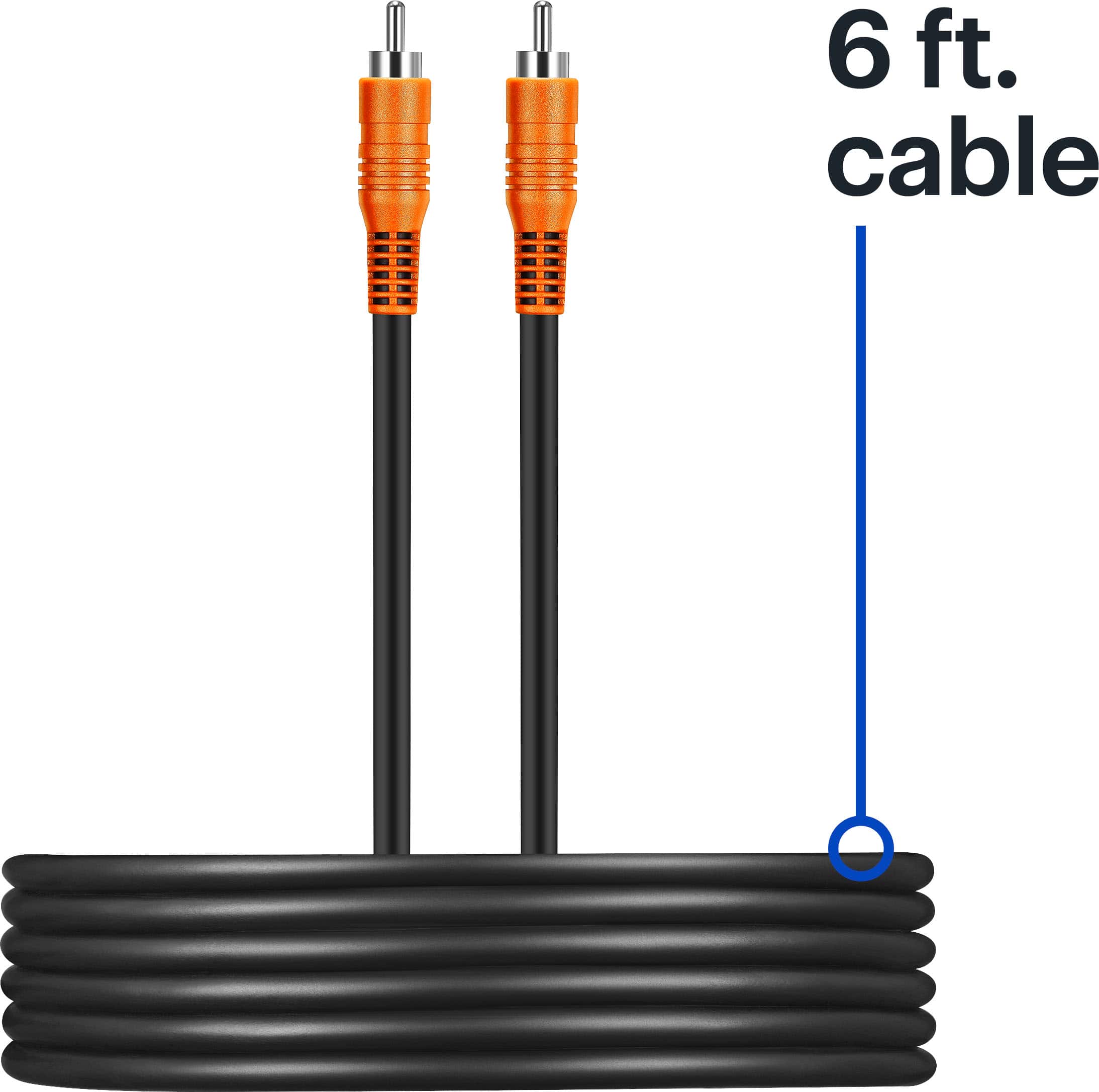 Alt View 18. Best Buy essentials™ - 6' Coaxial A/V Cable - Black.