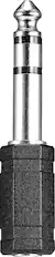 Front. Best Buy essentials™ - Female 3.5 mm to Male 1/4" Audio Adapter - Black.