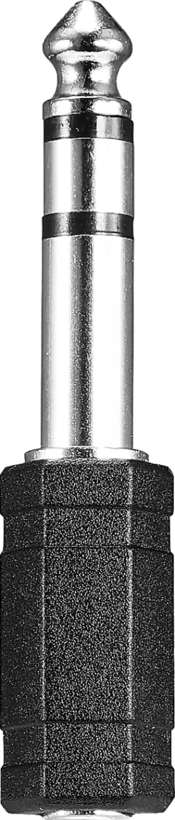 Best Buy essentials™ - Female 3.5 mm to Male 1/4" Audio Adapter - Black