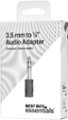 Alt View 15. Best Buy essentials™ - Female 3.5 mm to Male 1/4" Audio Adapter - Black.