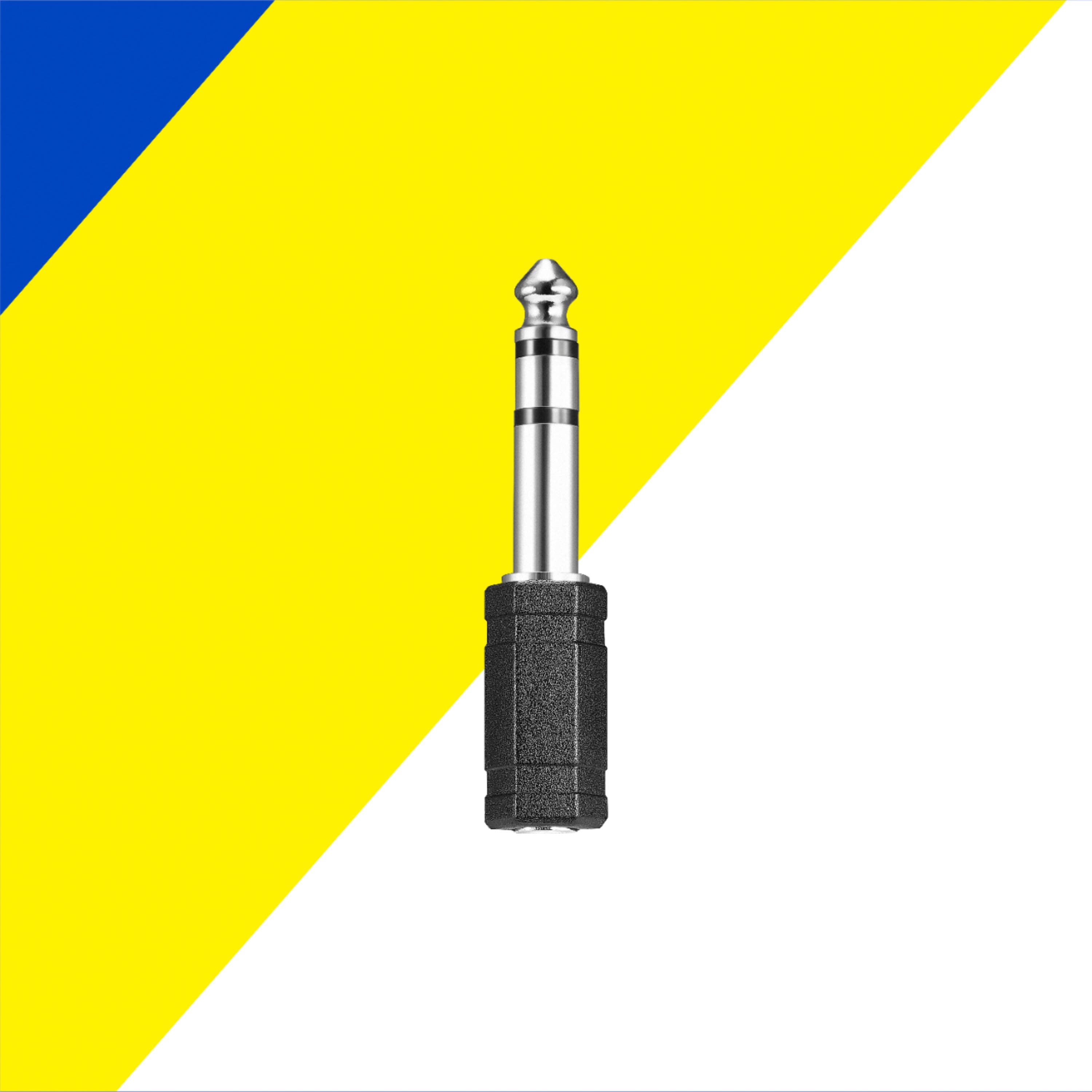 Alt View 16. Best Buy essentials™ - Female 3.5 mm to Male 1/4" Audio Adapter - Black.