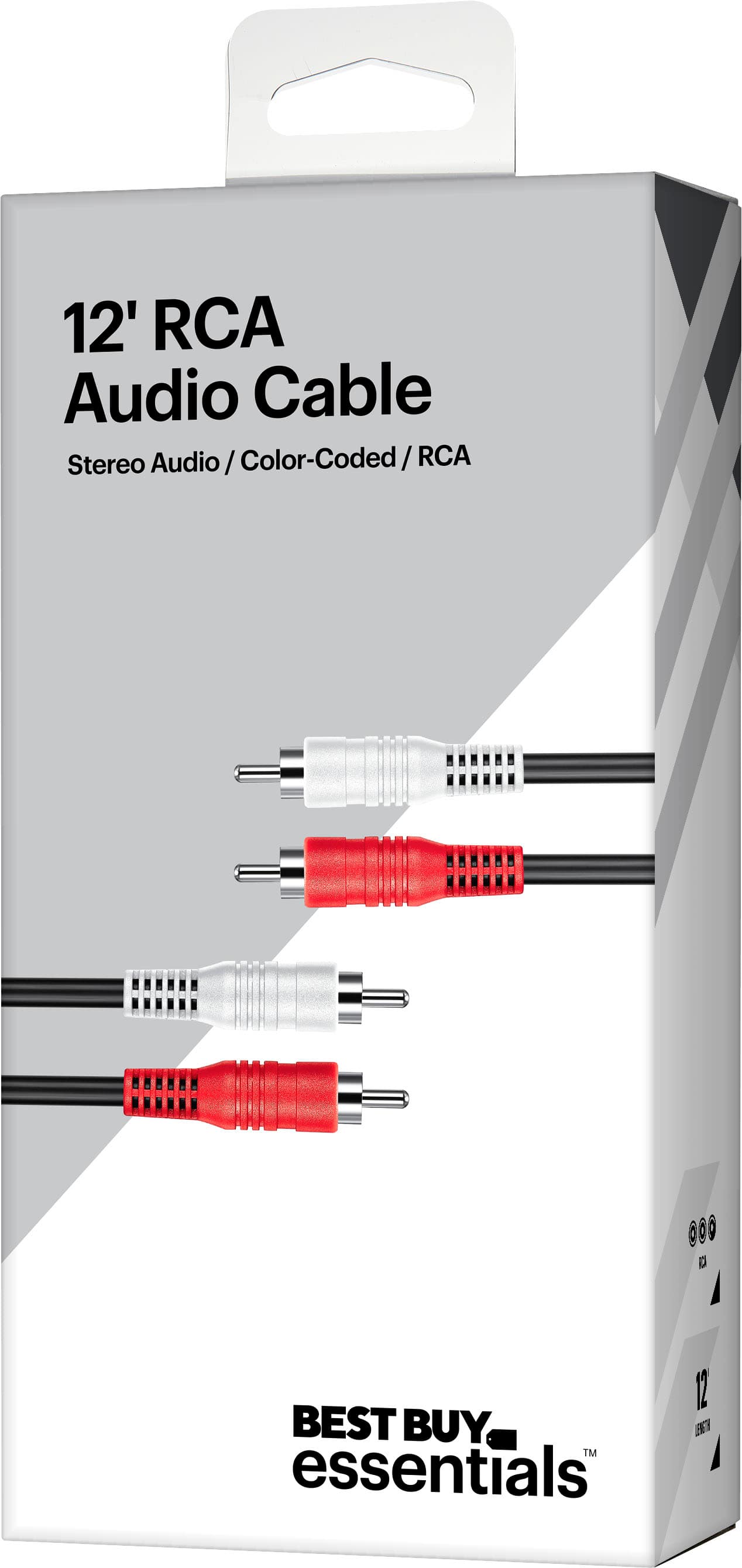 Alt View 15. Best Buy essentials™ - 12' Stereo Audio RCA Cable - Black.