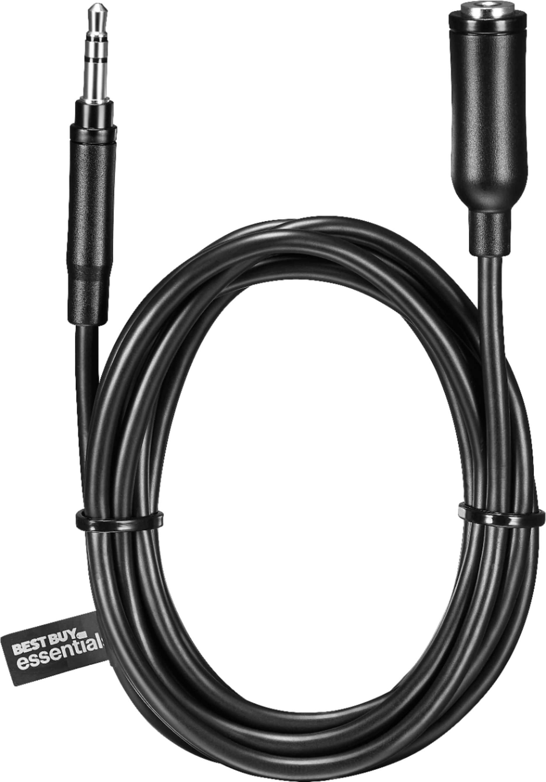 Alt View 14. Best Buy essentials™ - 6' 3.5mm Male-to-Female Audio Extension Cable - Black.