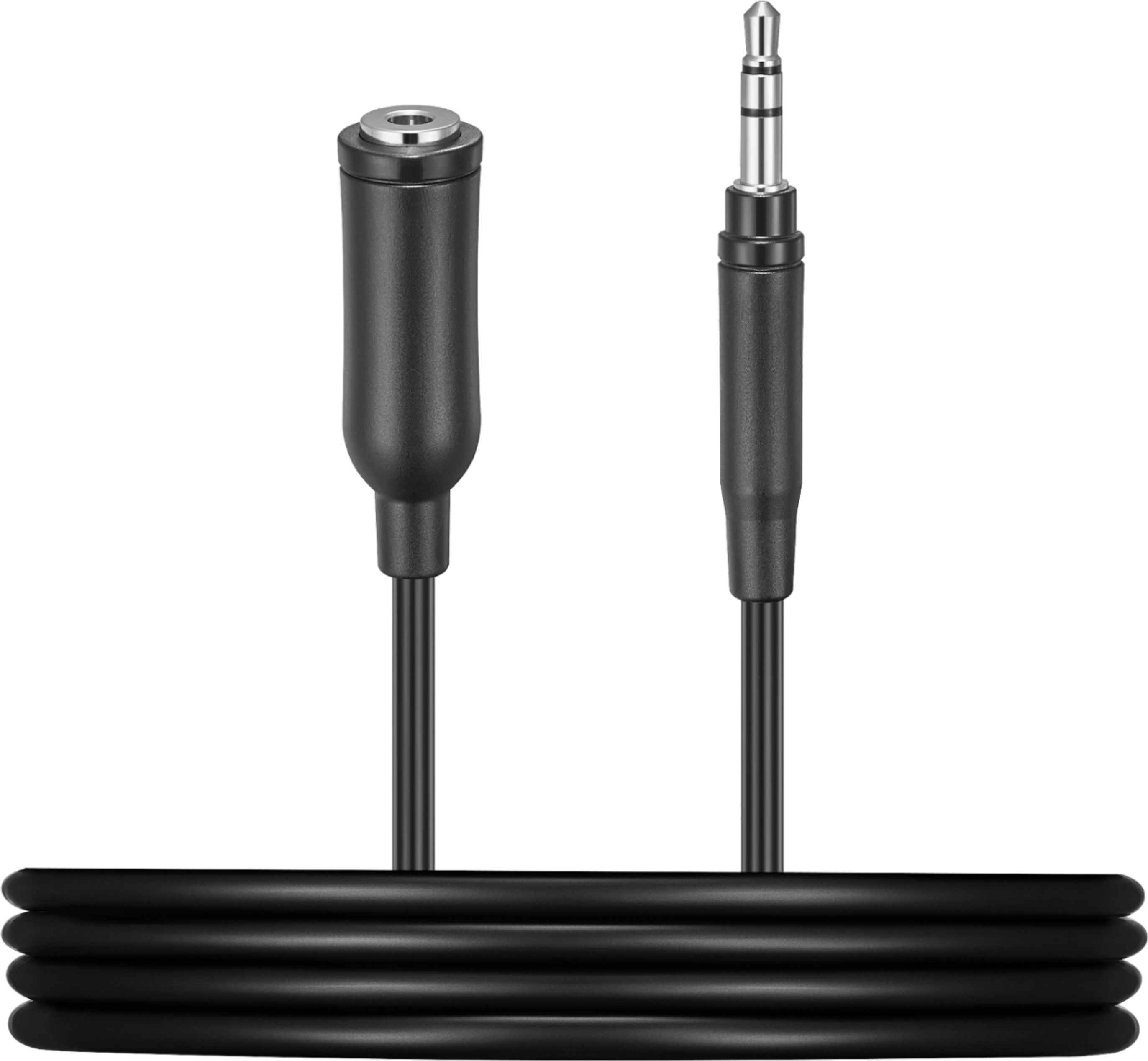Cable audio estéreo, JACK 3.5/M-JACK 3.5/H, negro, 1.5 metros - AISENS®