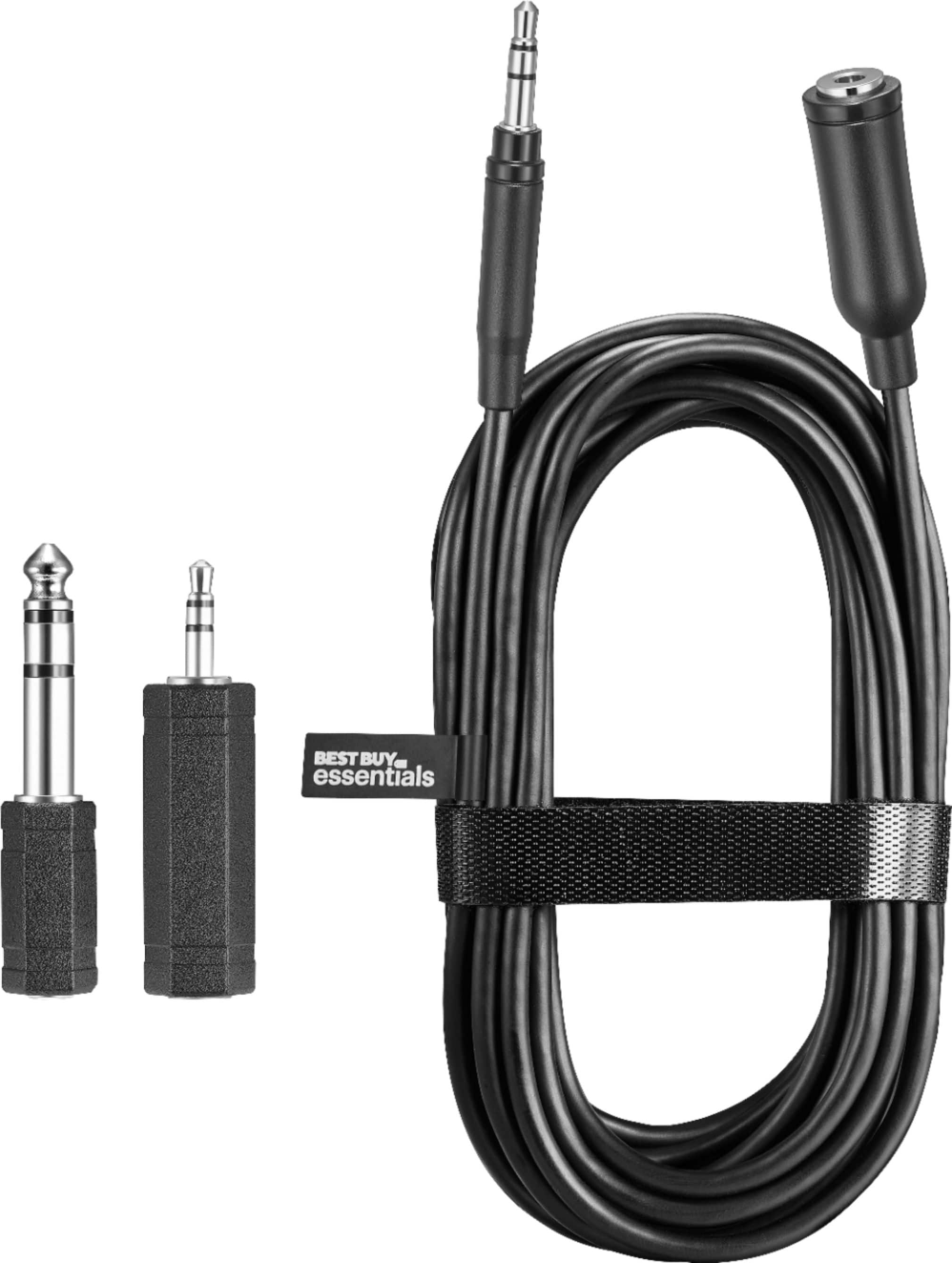 Alt View 14. Best Buy essentials™ - 12' Headphone Extension Kit & Adapters - Black.