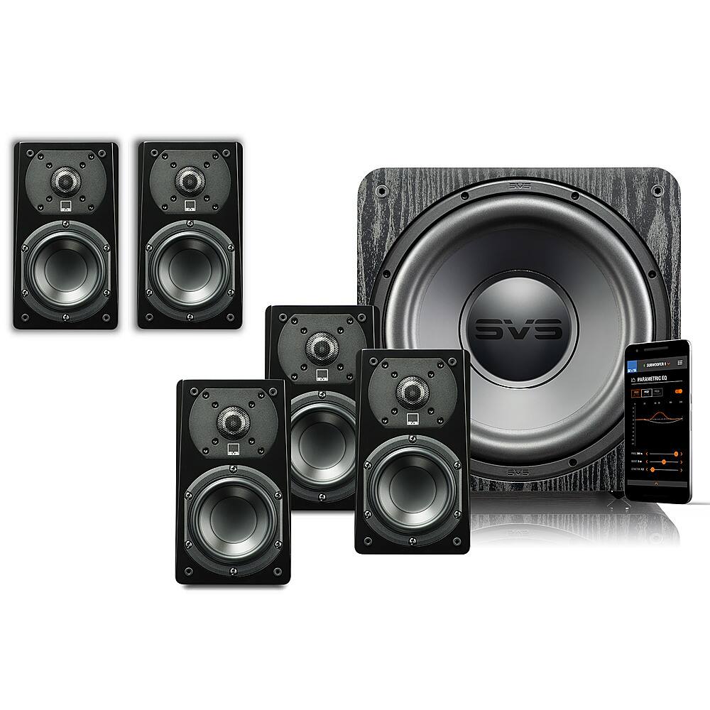 Alt View 14. SVS - Prime Satellite 5.1 Speaker System - Black Ash.