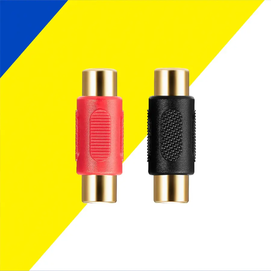 Alt View 16. Best Buy essentials™ - RCA Coupler (2-Pack) - Black.