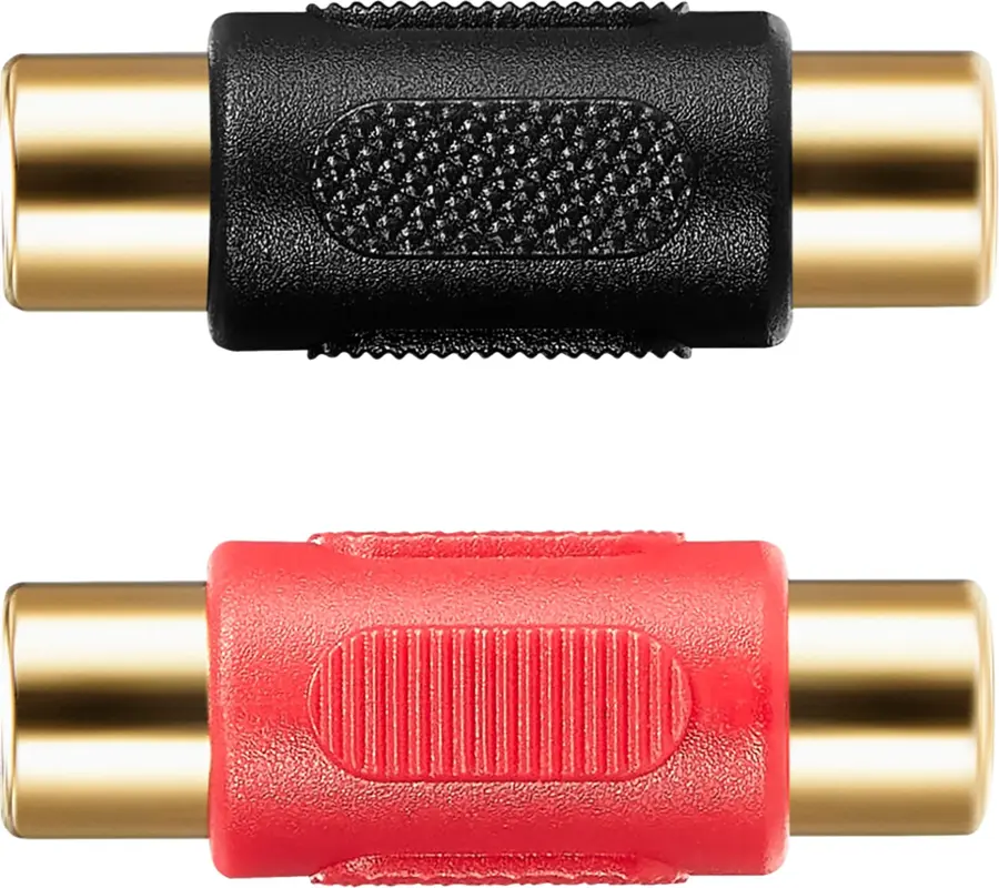 Alt View 18. Best Buy essentials™ - RCA Coupler (2-Pack) - Black.