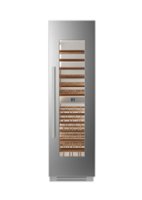 Bertazzoni - 80-Wine Bottle Wine Cellar Column with Two Temperature Zones - Stainless steel - Front_Zoom