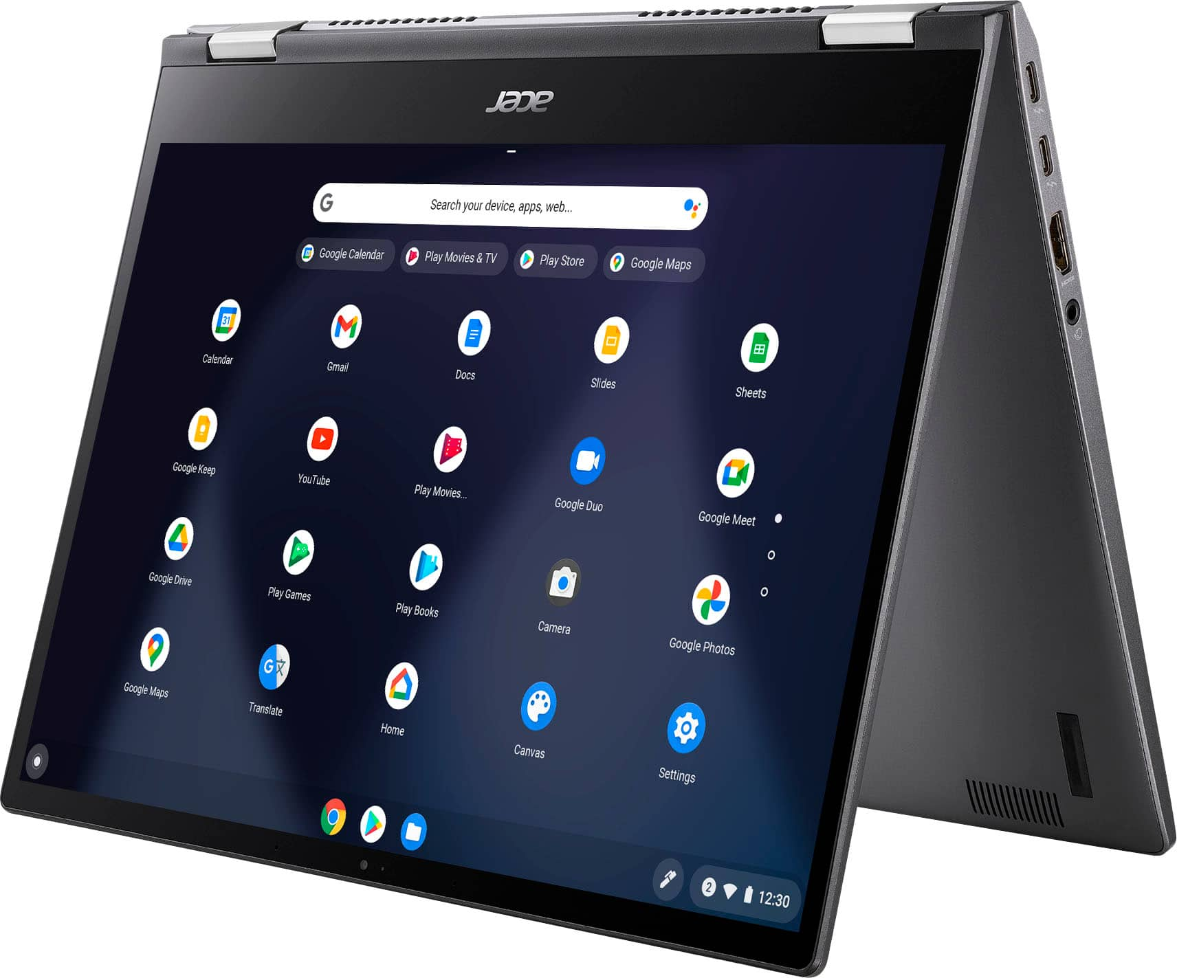 Acer - Chromebook Spin 713 2-in-1 13.5 2K VertiView 3:2 Touch - Intel  i5-10210U - 8GB Memory - 128GB SSD – Steel Gray