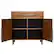 Left. Walker Edison - Boho Chevron Storage Console with Wood Detail for TVs up to 28" - Caramel.