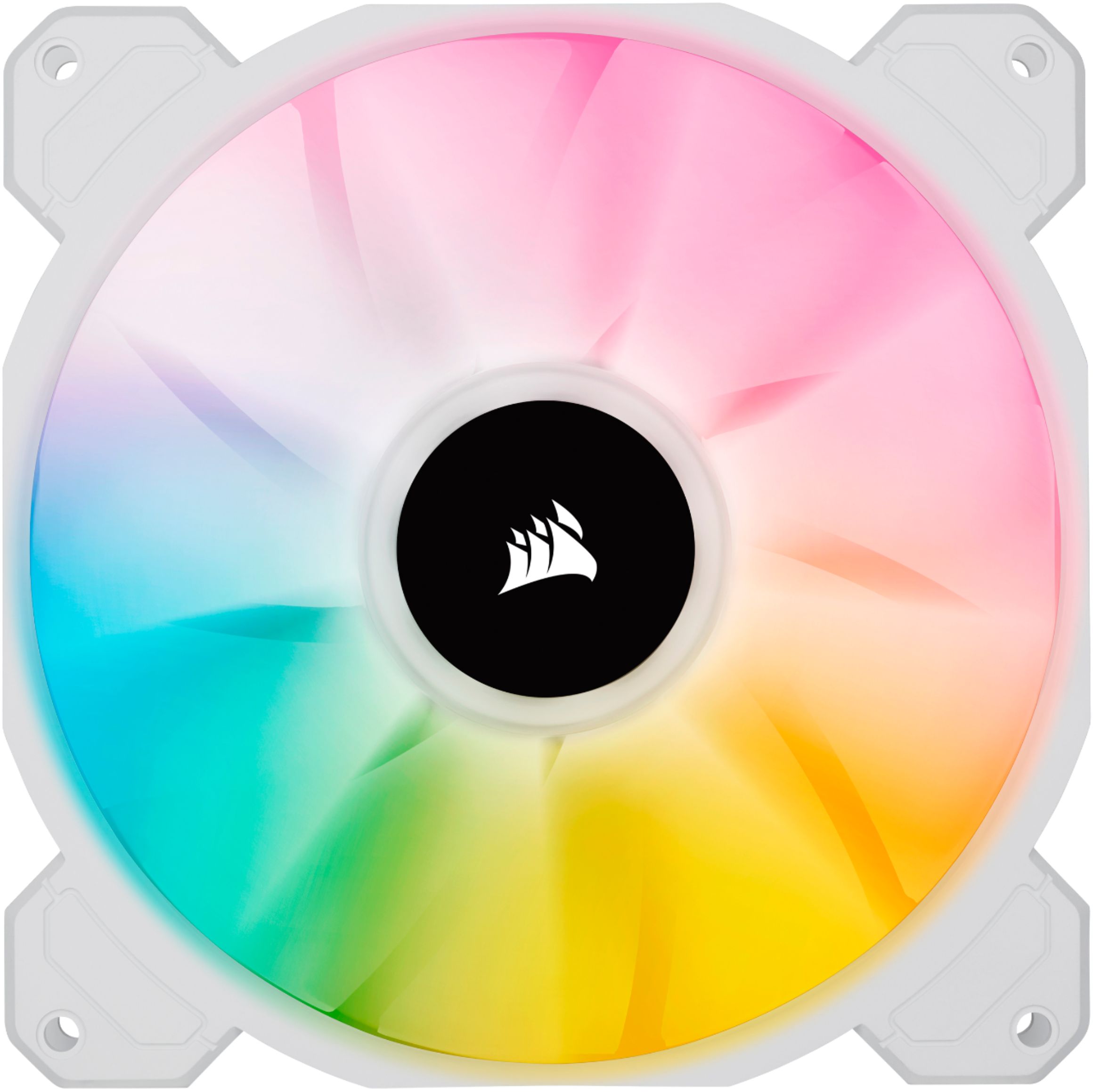 CORSAIR iCUE RGB 140mm PWM White with Buy CO-9050139-WW Performance - ELITE Fan White SP140 Kit Lighting Dual Node CORE Best iCUE