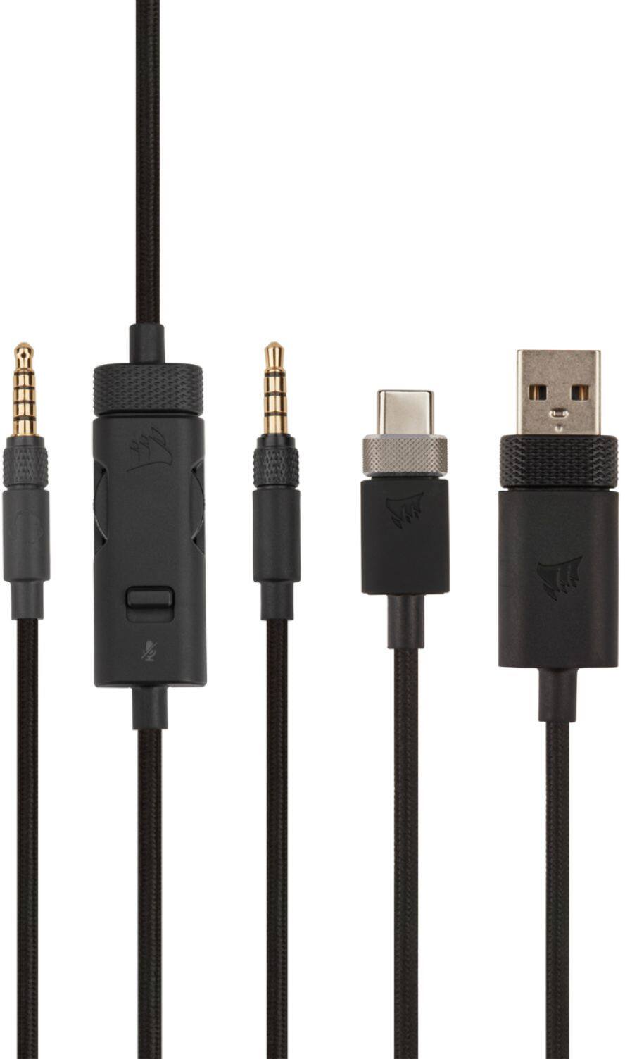 Alt View 19. CORSAIR - VIRTUOSO XT Wireless Gaming Headset for PC, Mac, PS5, PS4, and Mobile - Slate.